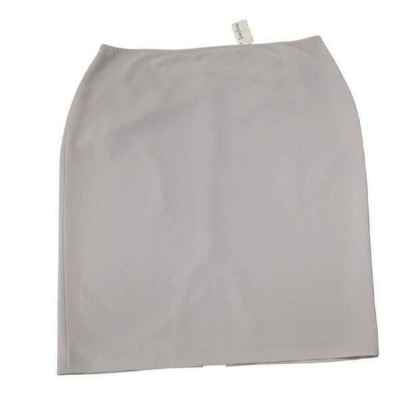 St. John Dresses & Skirts - St John Skirt Size 16 Light Grey Pencil Skirt Knee Length Zipper Made in USA